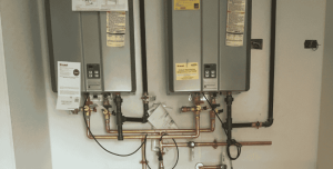 two Tankless water heater has been installed in Lake Zurich home.