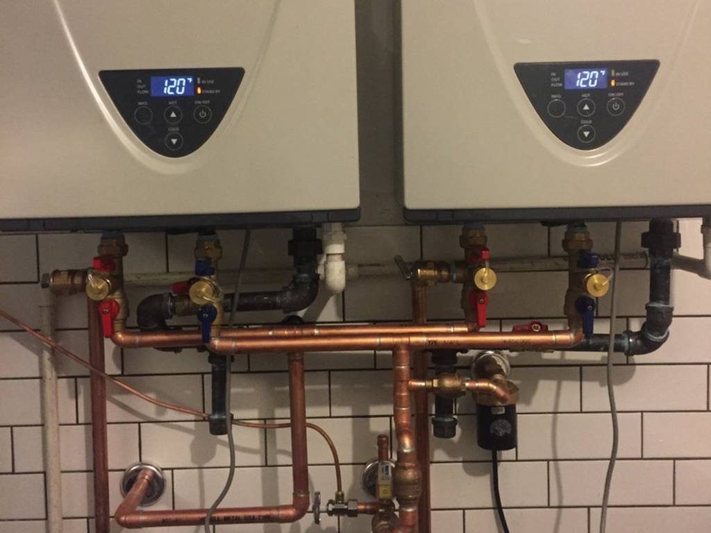 New copper supply lines installed by Urban Plumbing during a repipe